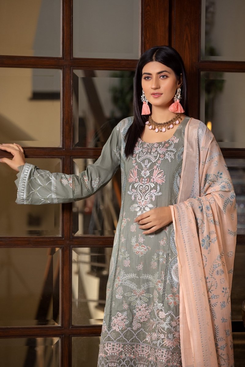Munira Lawn 3 Piece Suit MUN498-Designer dhaage