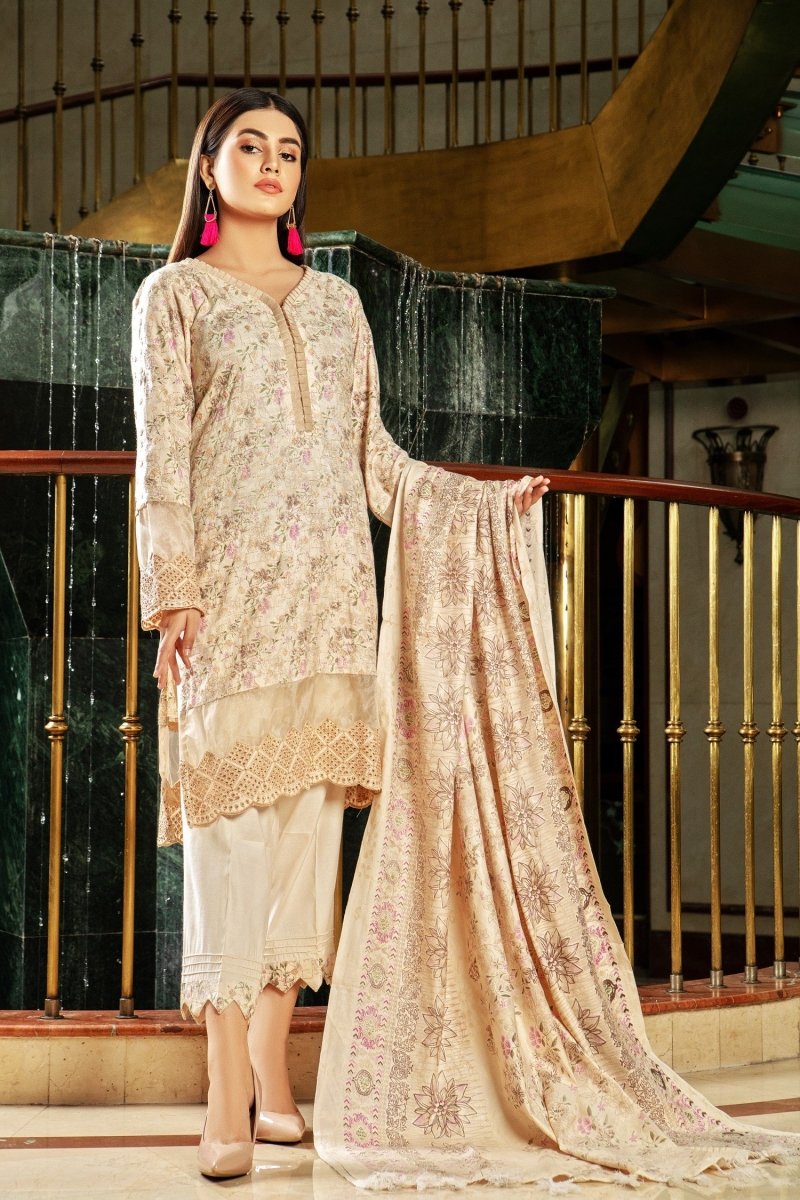 Oture Embroidered Dhanak Suit OTU26