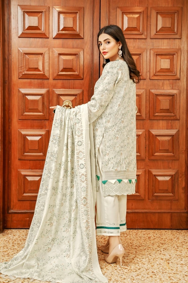 Oture Embroidered Dhanak Suit OTU30