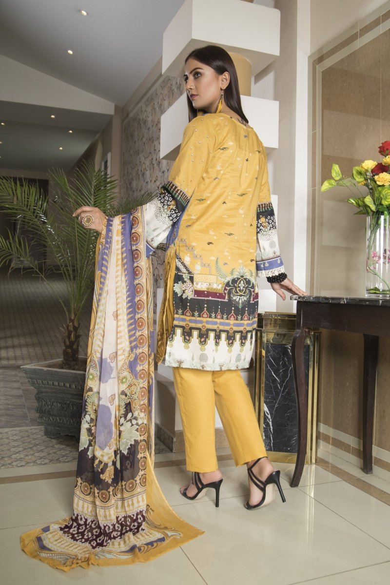 Oture Lawn 3 PC Suit OTU33-Designer dhaage