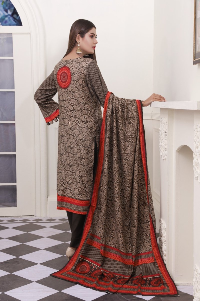 Oture Printed Linen 3 PC Suit OTU16