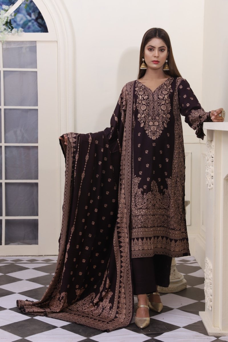 Oture Printed Linen 3 PC Suit OTU19
