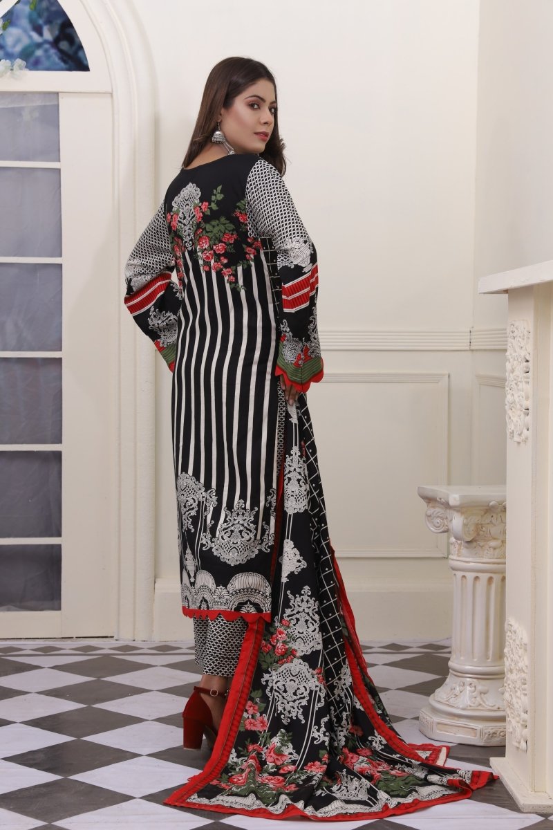 Oture Printed Linen 3 PC Suit OTU22