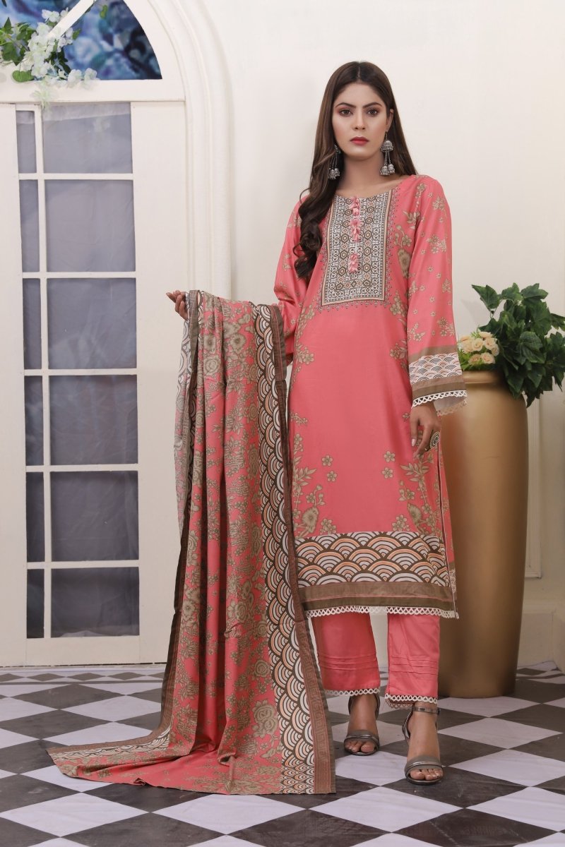 Oture Printed Linen 3 PC Suit OTU23