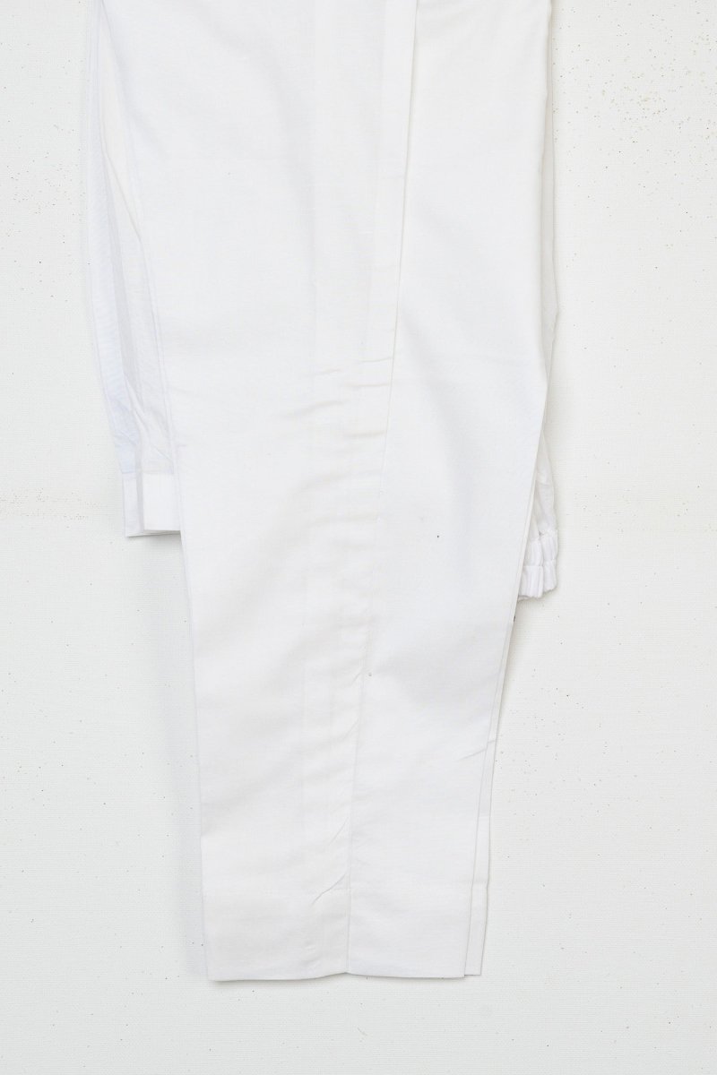 Plain White Trousers TRO52