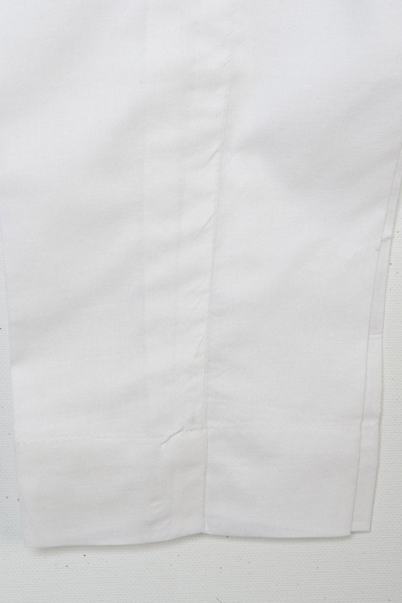 Plain White Trousers TRO52