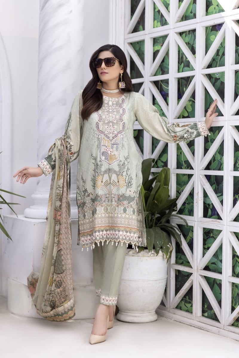 Raniya.H Embroidered Lawn Collection RAH04