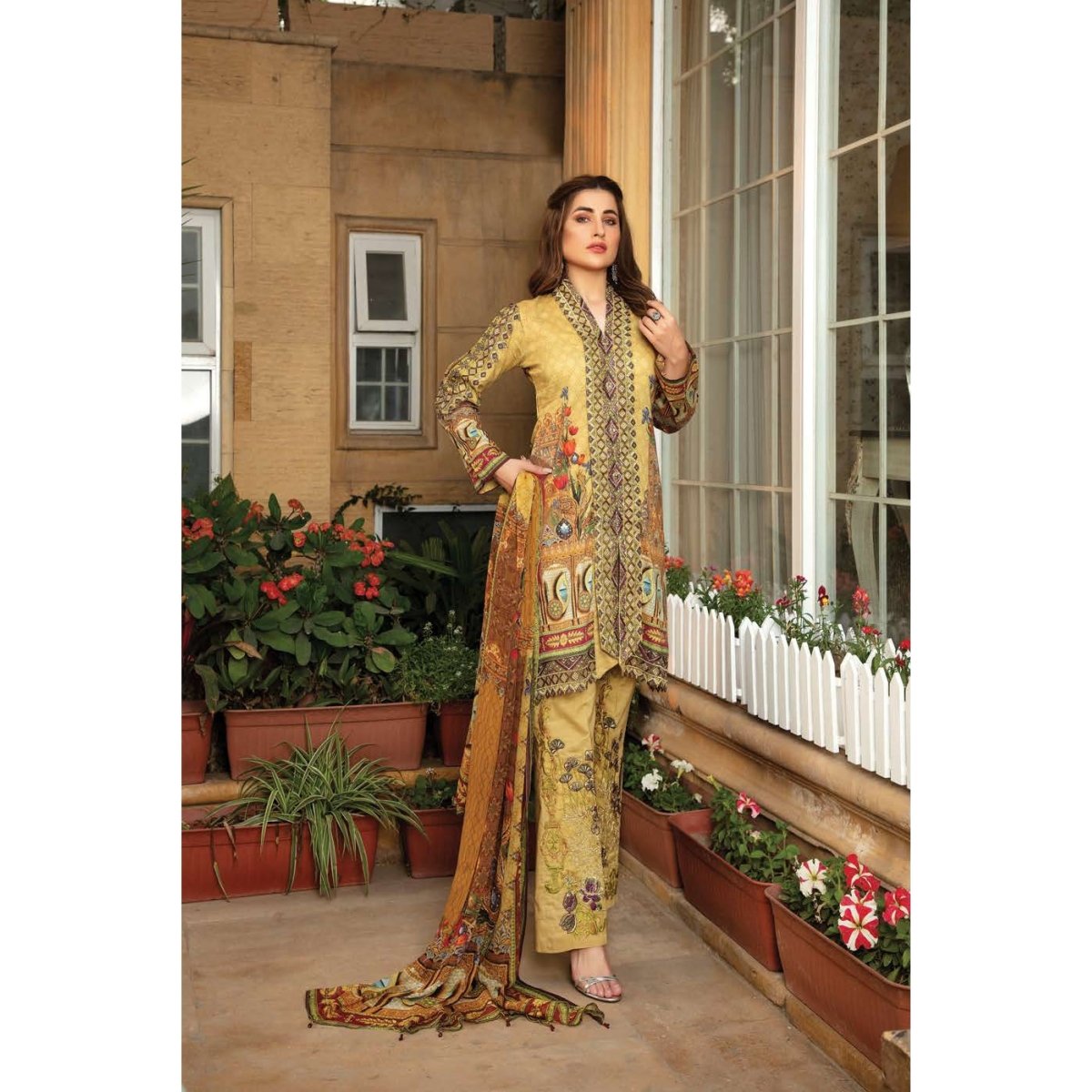 Rosella Embellished 3 PC Suit ROS03