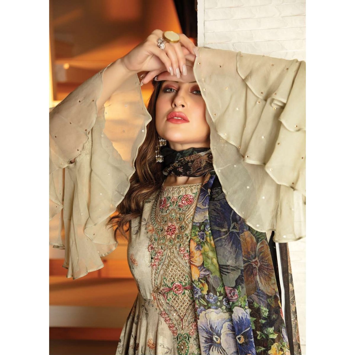 Rosella Embellished 3 PC Suit ROS06