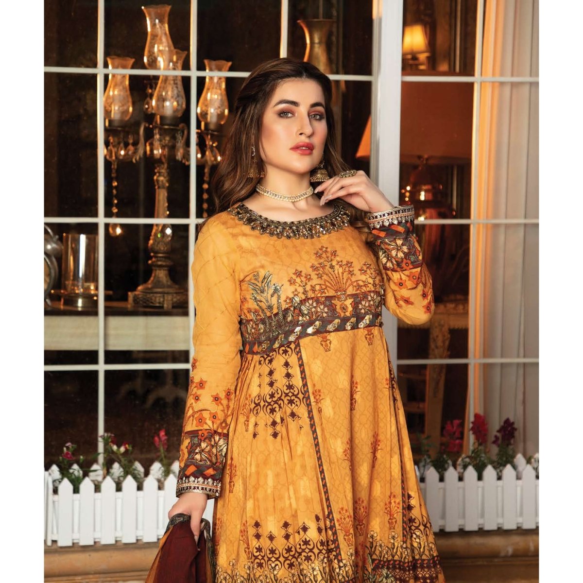 Rosella Embellished 3 PC Suit ROS09