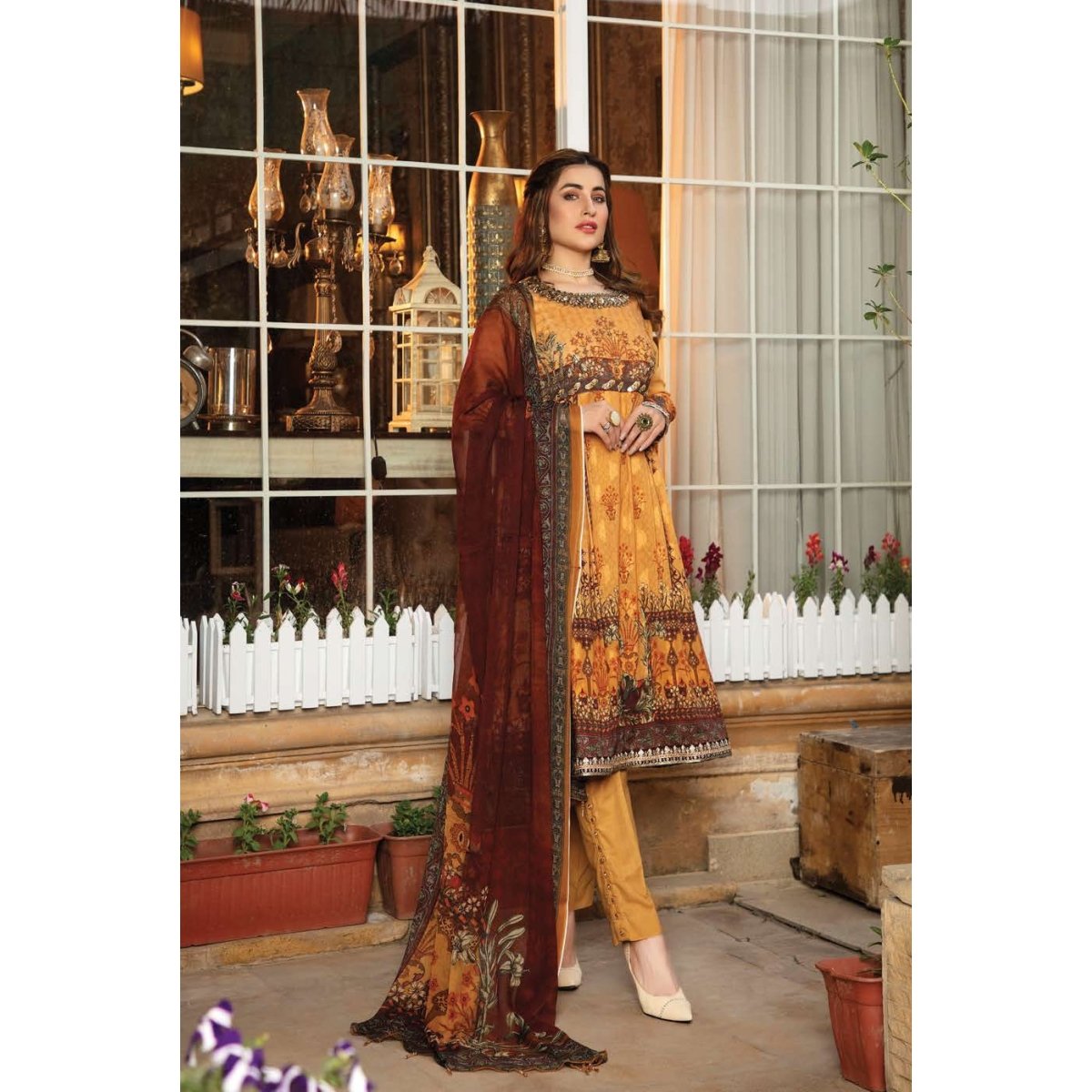 Rosella Embellished 3 PC Suit ROS09