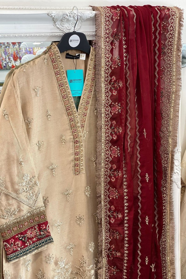 Sada Bahar Embroidered Net Formal Suit SBA43
