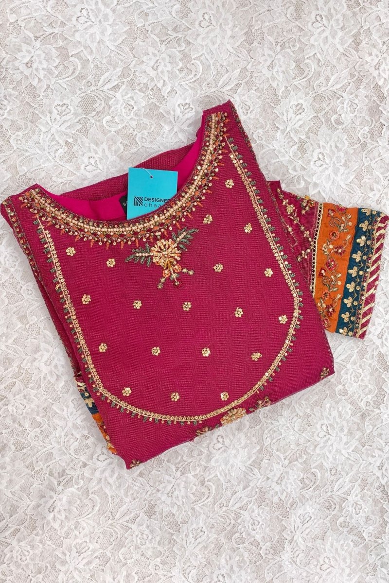 Sada Bahar Embroidered Net Party Wear SBA56-Designer dhaage