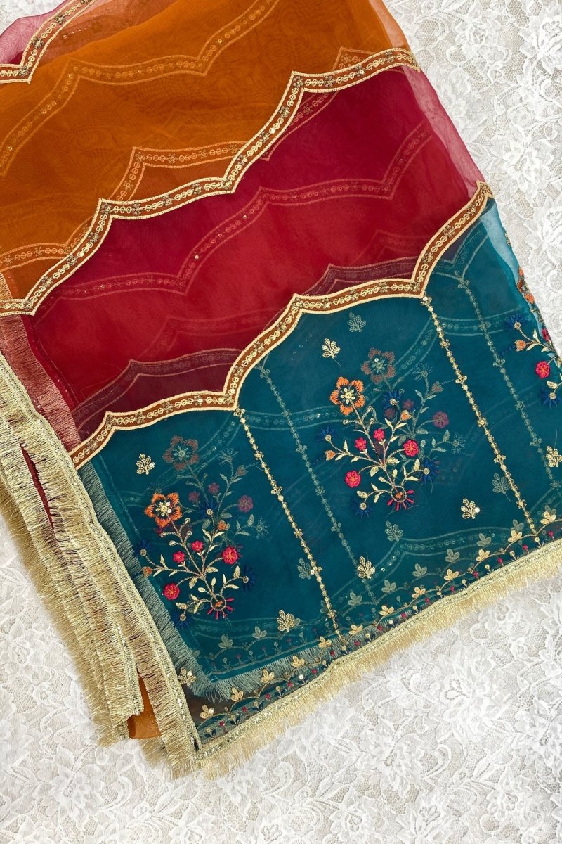 Sada Bahar Embroidered Net Party Wear SBA56-Designer dhaage