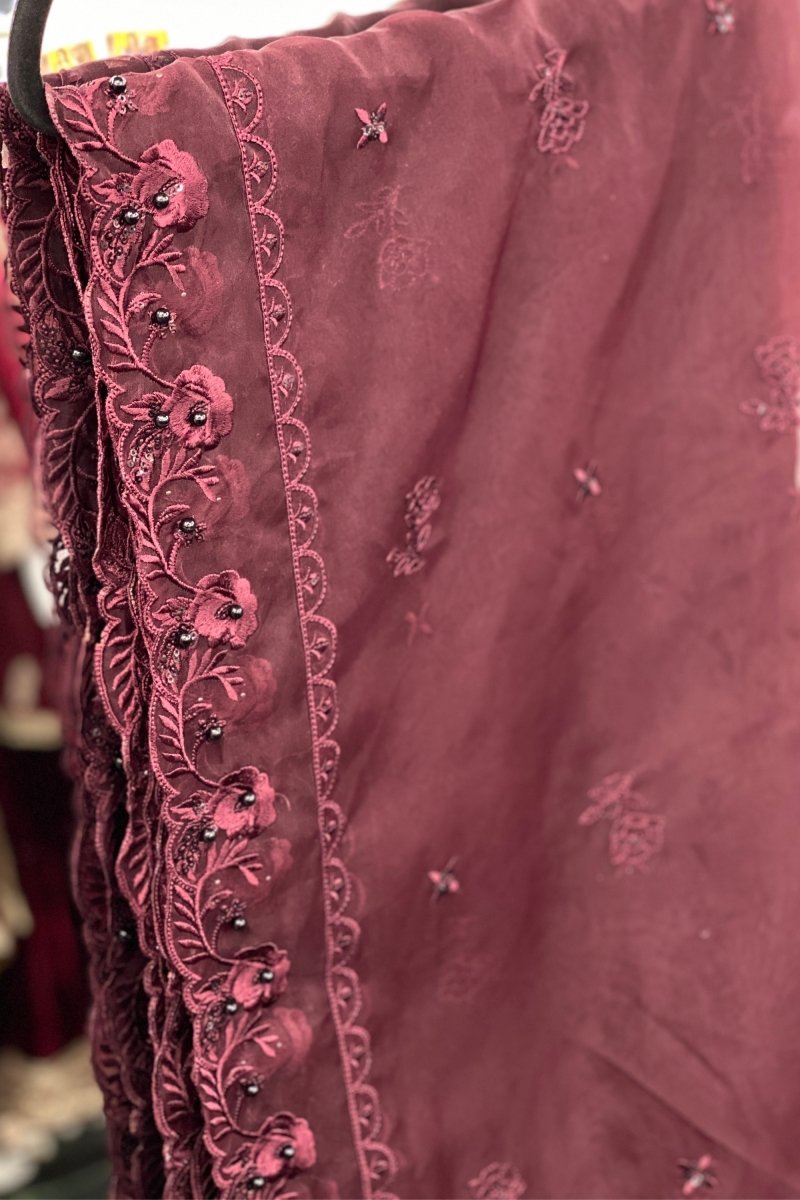 Sada Bahar Embroidered Organza Formal Suit SBA02
