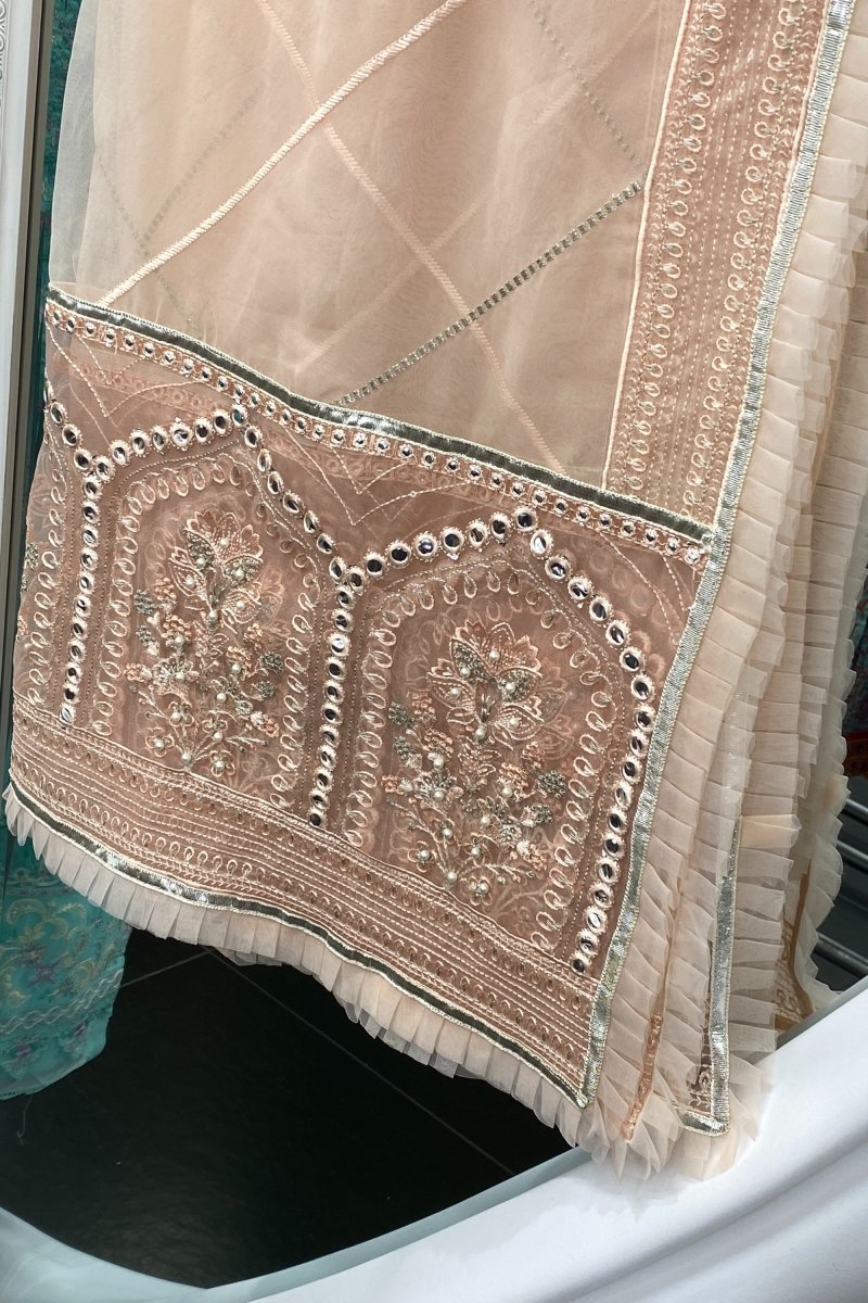 Sada Bahar Embroidered Organza Formal Suit SBA04
