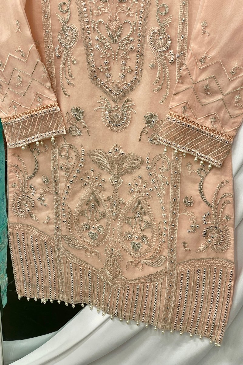 Sada Bahar Embroidered Organza Formal Suit SBA04