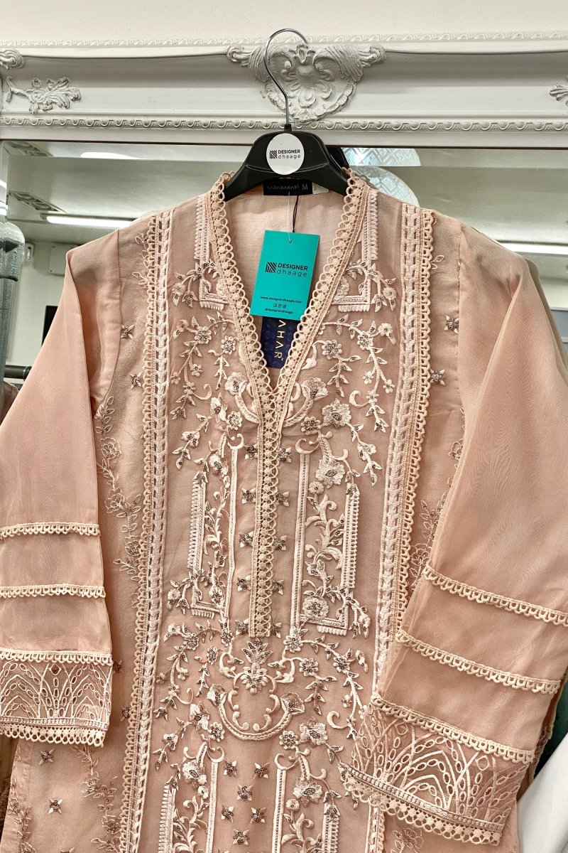 Sada Bahar Embroidered Organza Formal Suit SBA05