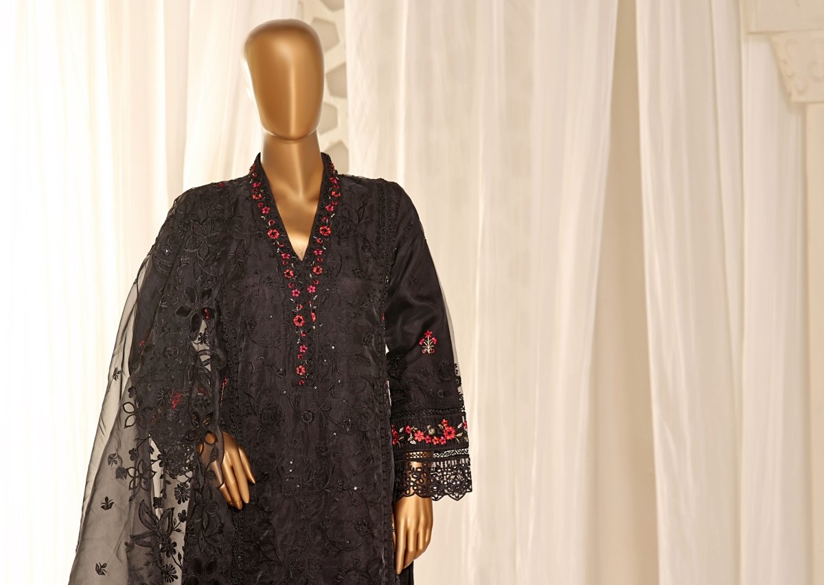 Sada Bahar Embroidered Organza Party Wear SBA75-Designer dhaage