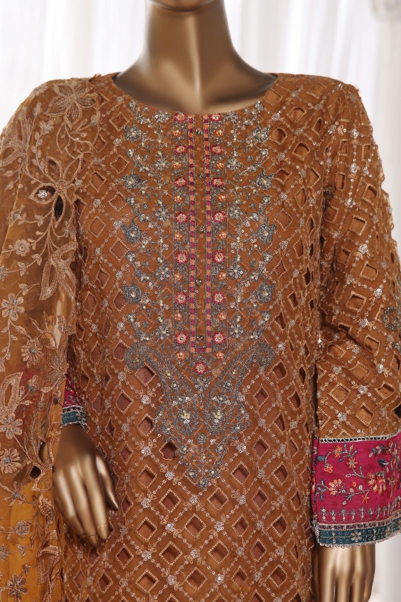 Sada Bahar Embroidered Organza Party Wear SBA76-Designer dhaage
