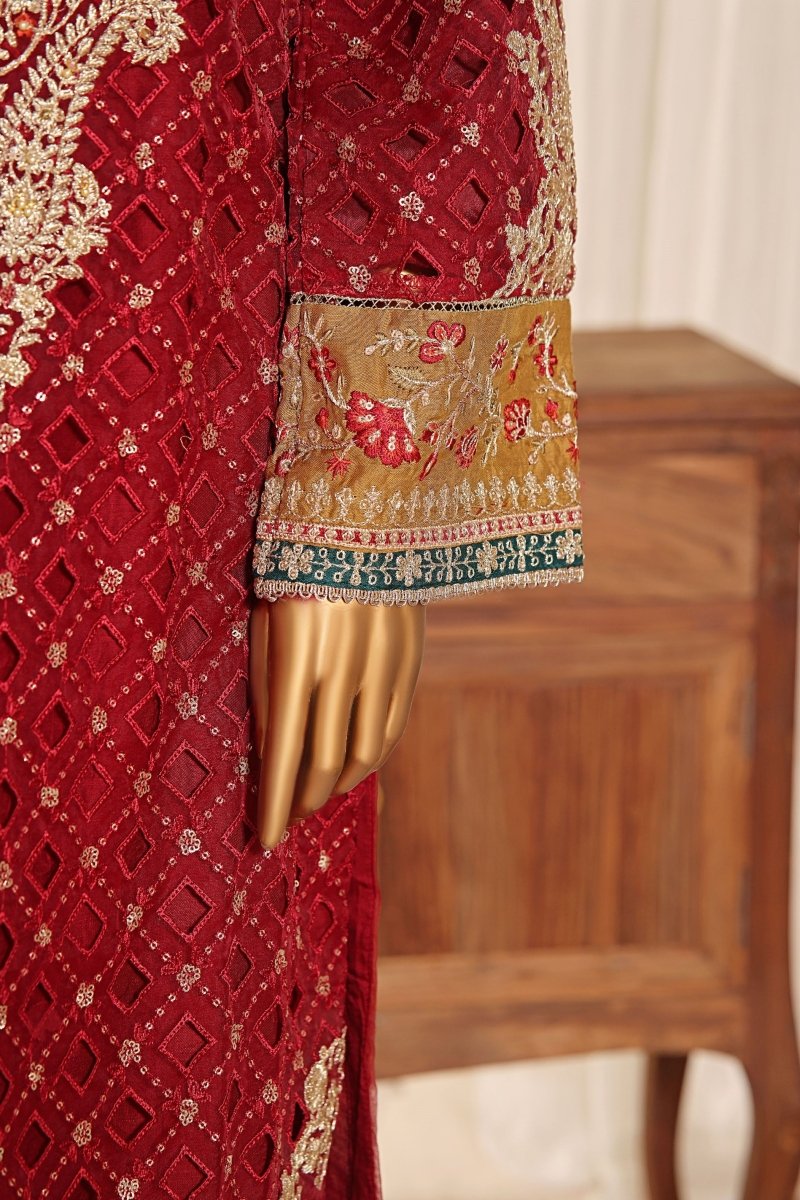 Sada Bahar Embroidered Organza Party Wear SBA77-Designer dhaage
