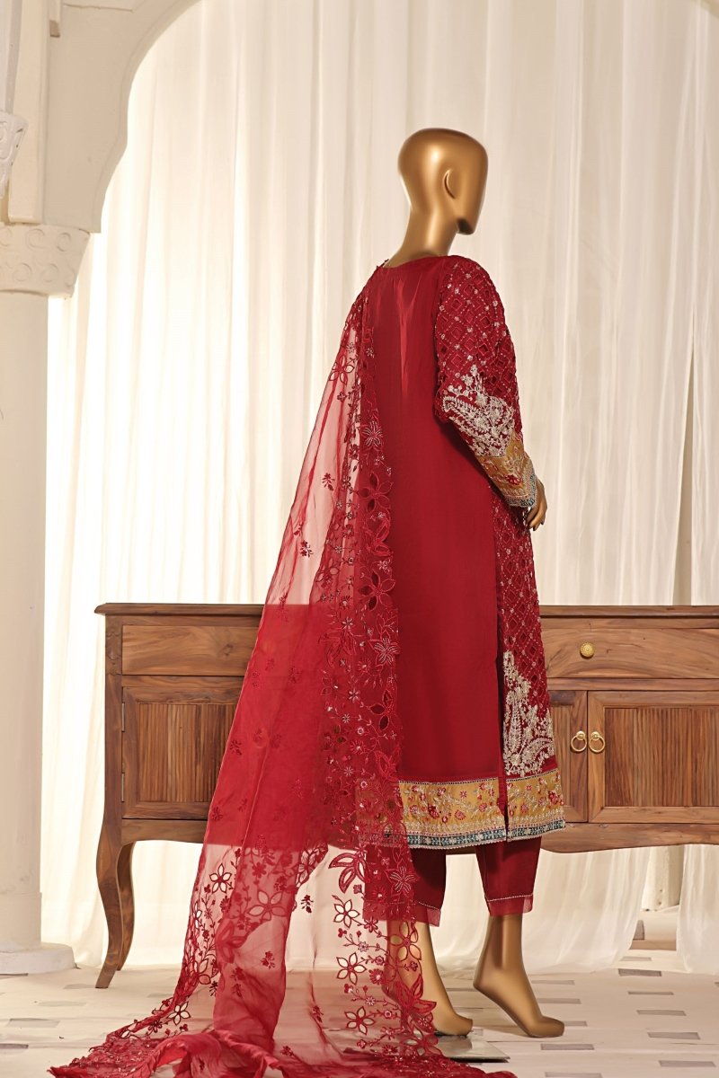 Sada Bahar Embroidered Organza Party Wear SBA77-Designer dhaage