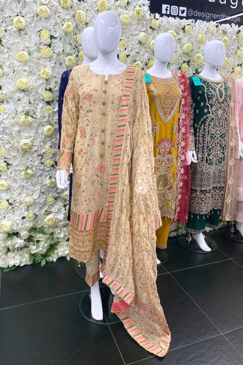 Sajni Embroidered Chiffon Wedding Wear SAJ01-Designer dhaage