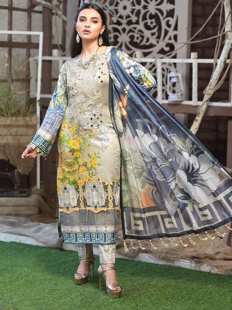 Salitex Cotton Silk 3 PC Suit SAL19