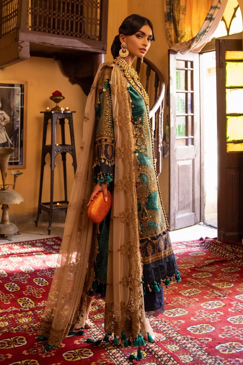 Sana Safinaz Luxury Velvet Suit SAN196-Designer dhaage