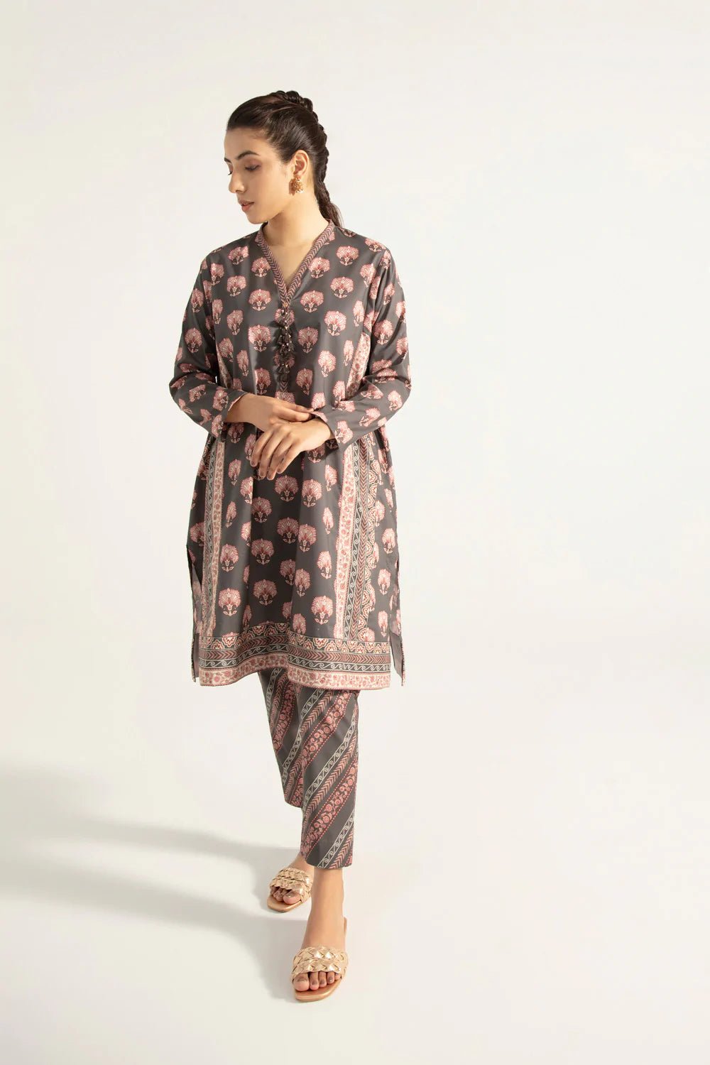 Sapphire Cotton 2 Piece Suit SAP87-Designer dhaage