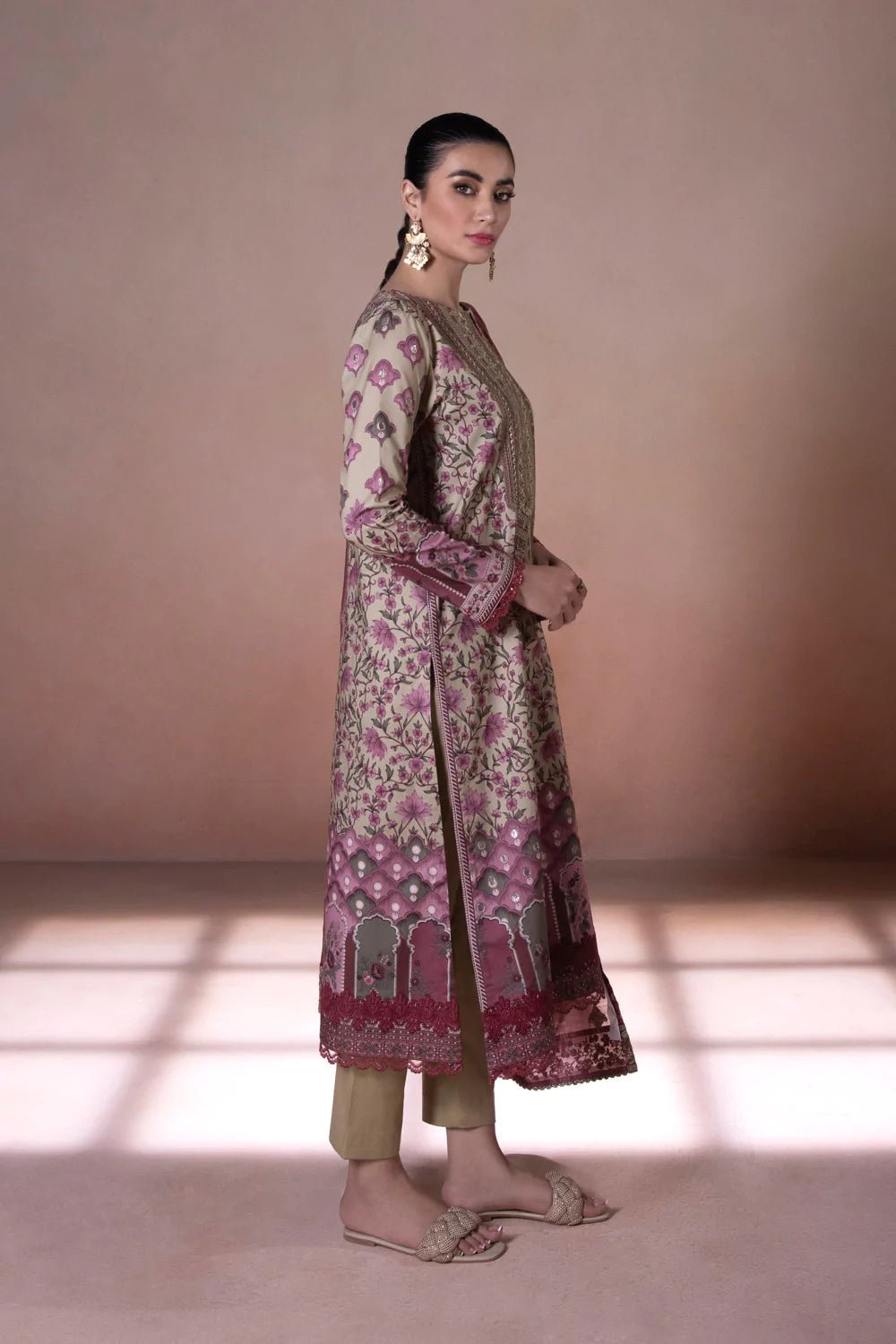 Sapphire Cotton 3 Piece Suit SAP86-Designer dhaage