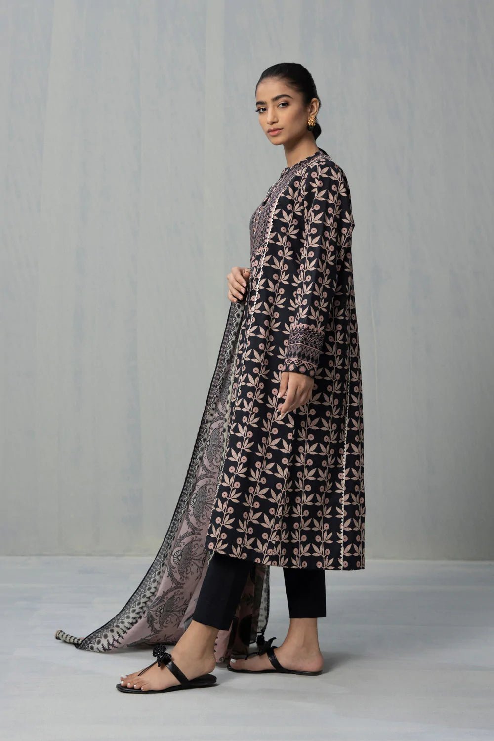 Sapphire Cotton 3 Piece Suit SAP90-Designer dhaage
