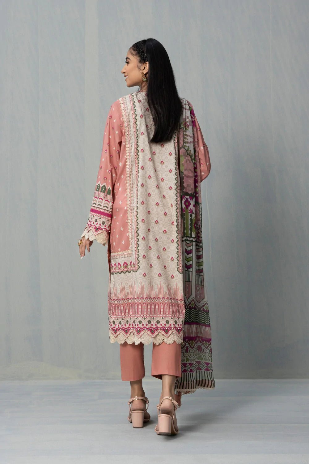 Sapphire Cotton 3 Piece Suit SAP91-Designer dhaage