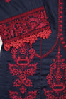 Sapphire Embroidered Cotton Satin 3 Piece Suit SAP126-Designer dhaage