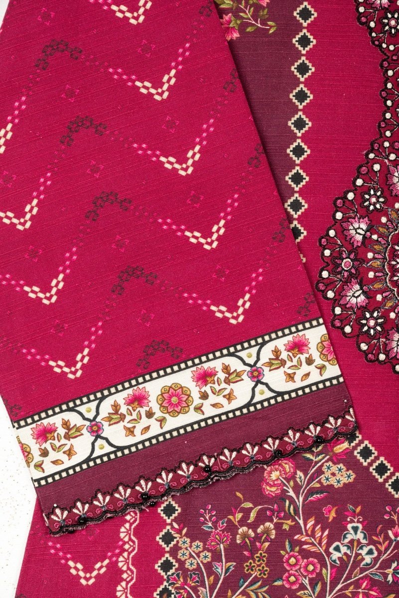 Sapphire Embroidered Khaddar 2 Piece Suit SAP102 - Designer dhaage