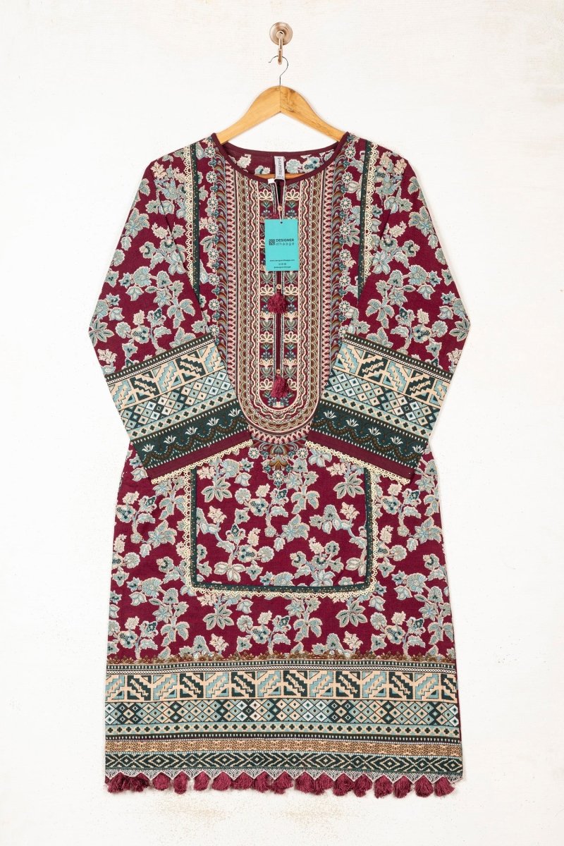 Sapphire Embroidered Khaddar 3 Piece Suit SAP104-Designer dhaage