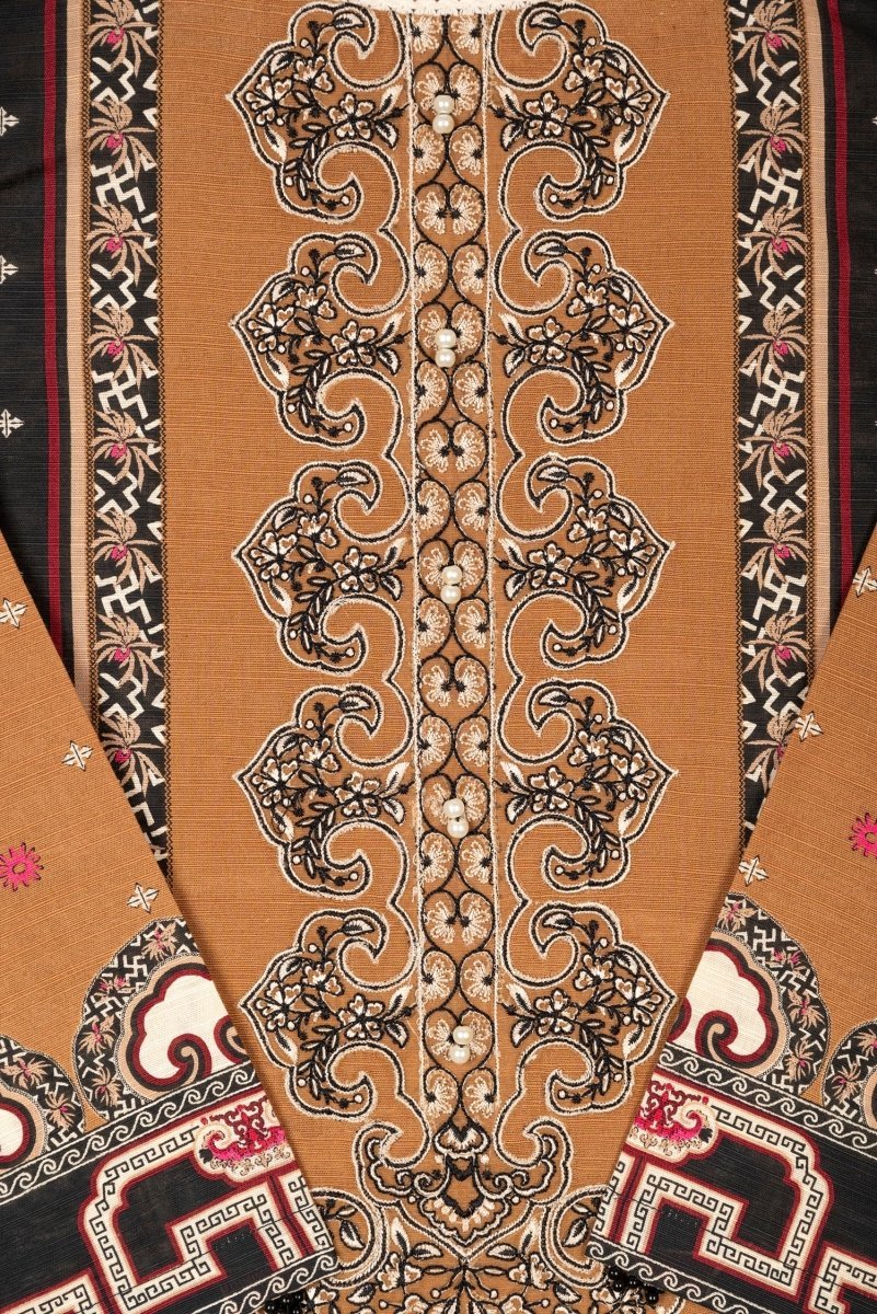 Sapphire Embroidered Khaddar 3 Piece Suit SAP105 - Designer dhaage