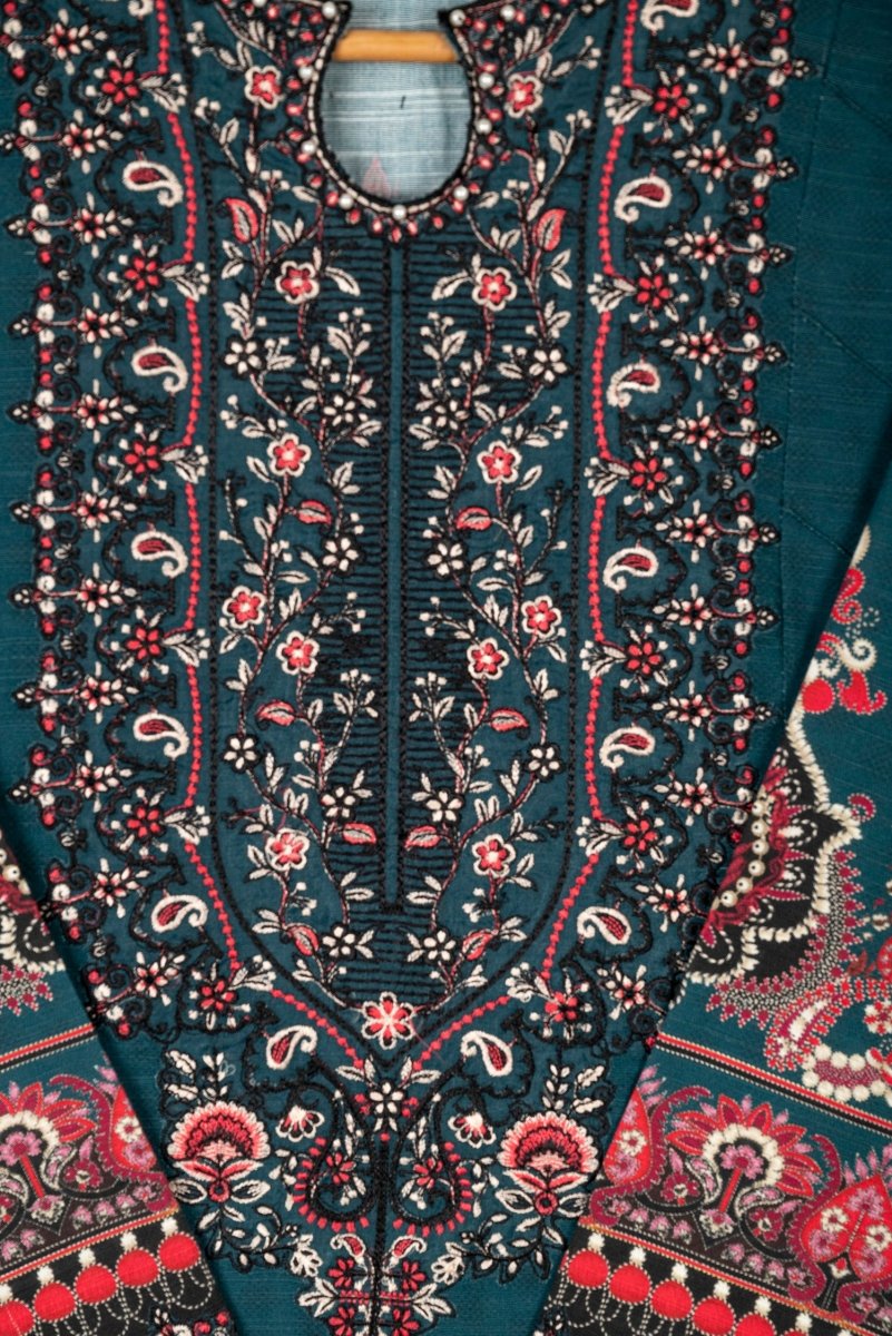 Sapphire Embroidered Khaddar 3 Piece Suit SAP109-Designer dhaage