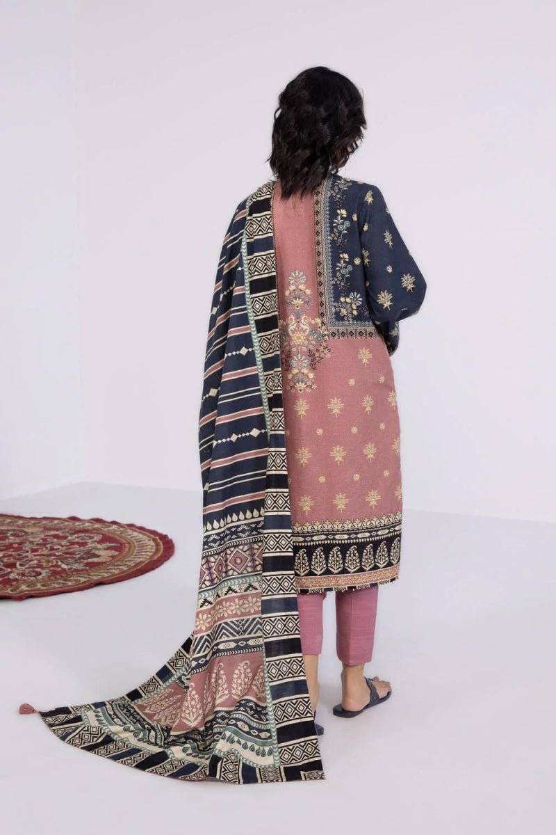 Sapphire Embroidered Khaddar 3 Piece Suit SAP112 - Designer dhaage