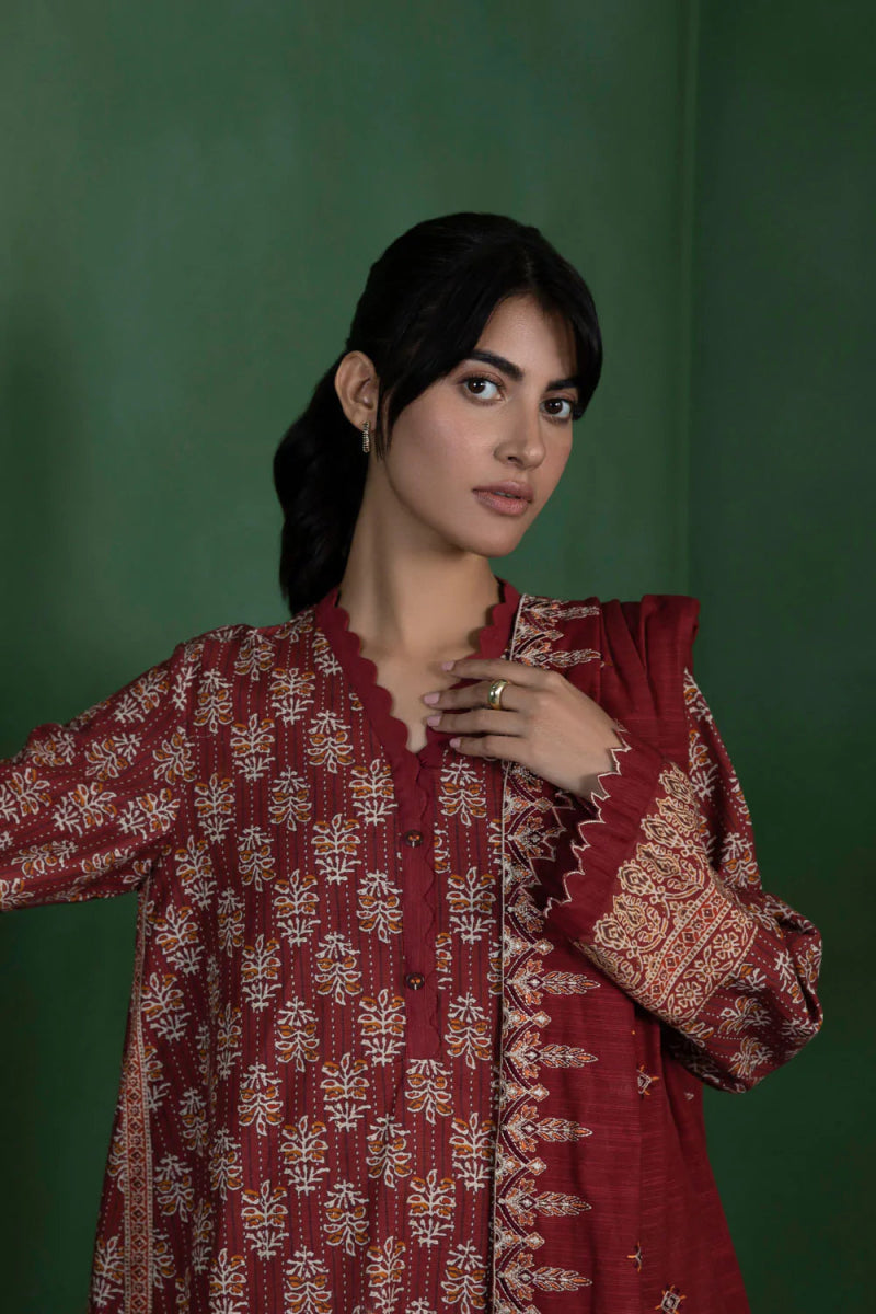 Sapphire Khaddar 3 Piece Dress SAP119-Designer dhaage