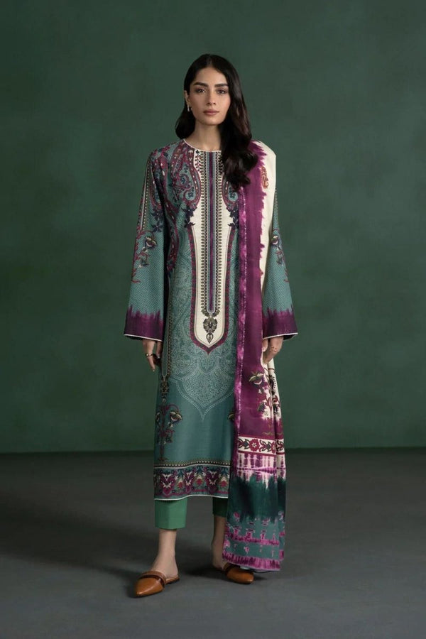 Sapphire Khaddar 3 Piece Suit SAP121-Designer dhaage