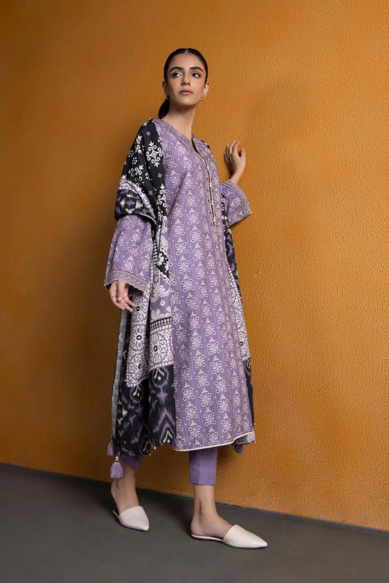 Sapphire Khaddar 3 Piece Suit SAP122 - Designer dhaage