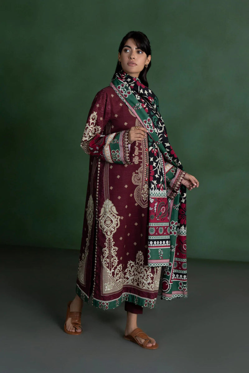 Sapphire Khaddar 3 Piece Suit SAP125-Designer dhaage