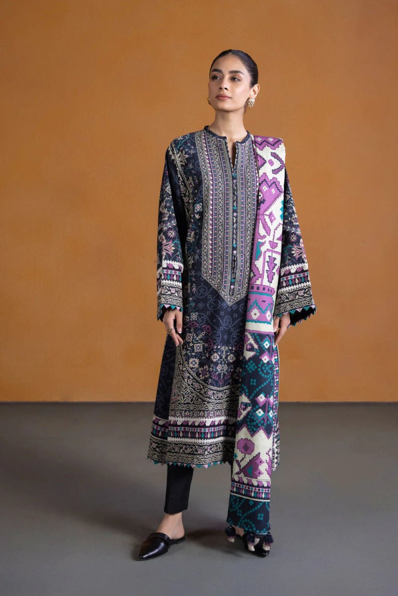 Sapphire Khaddar 3 Piece Suit SAP128 - Designer dhaage
