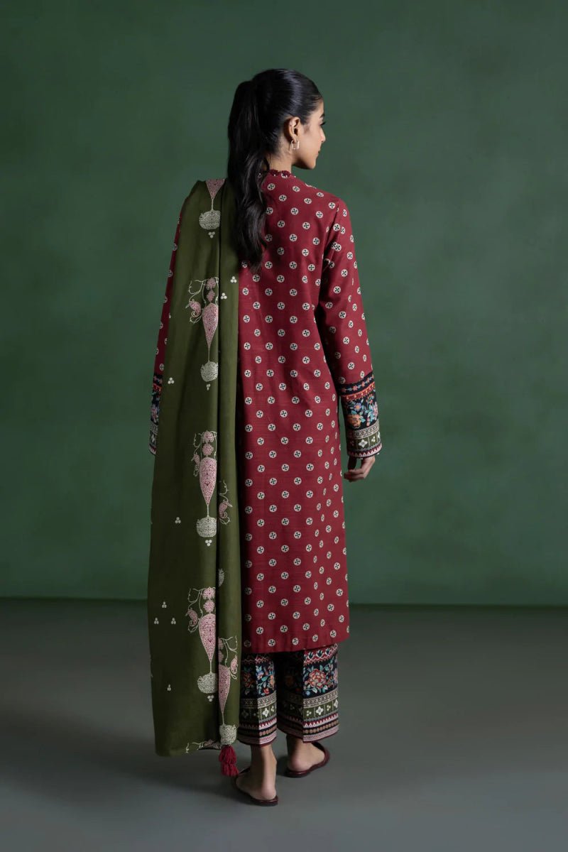 Sapphire Khaddar 3 Piece Suit SAP133 - Designer dhaage