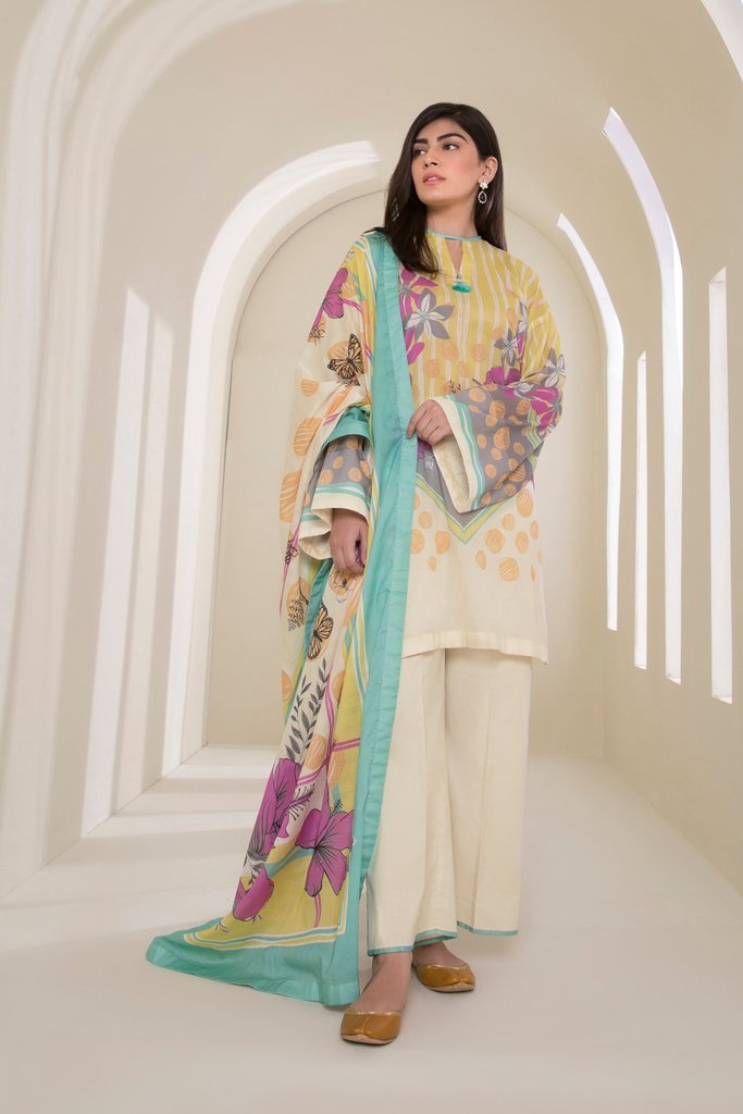 Sapphire Lawn 3 PC Suit SAP08