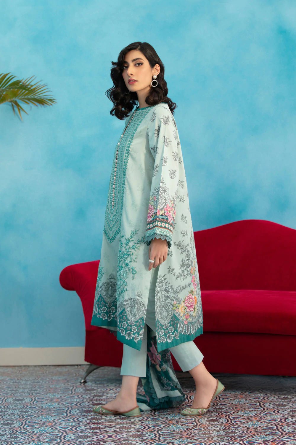 Sapphire Lawn 3 Piece Suit SAP57-Designer dhaage