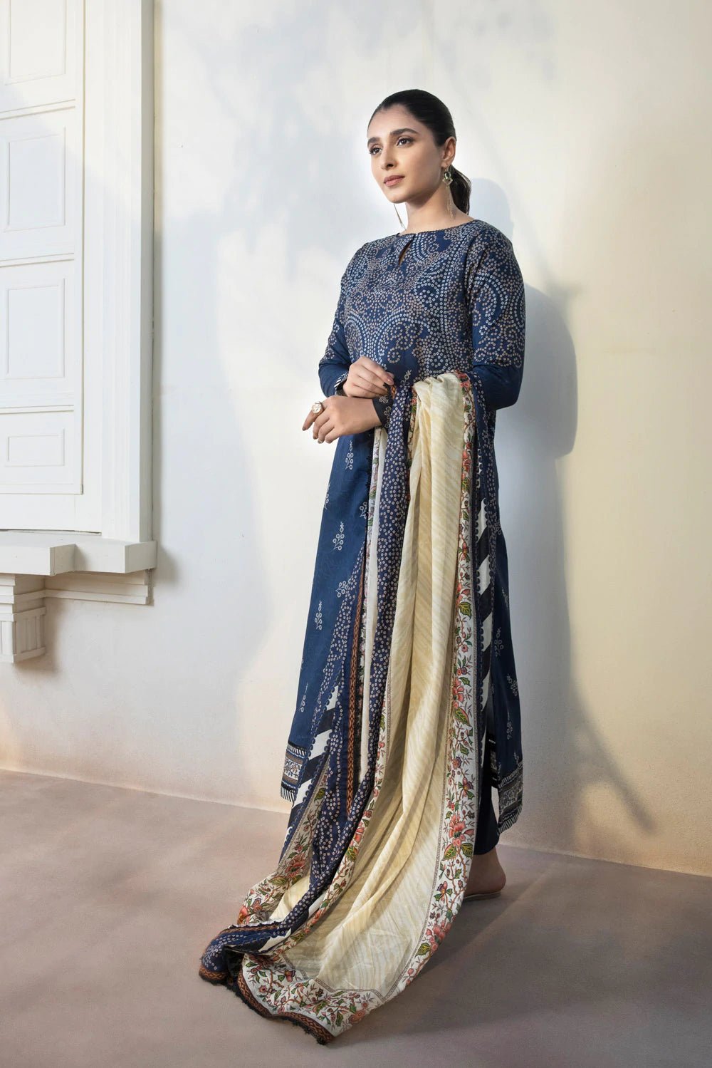 Sapphire Lawn 3 Piece Suit SAP59-Designer dhaage