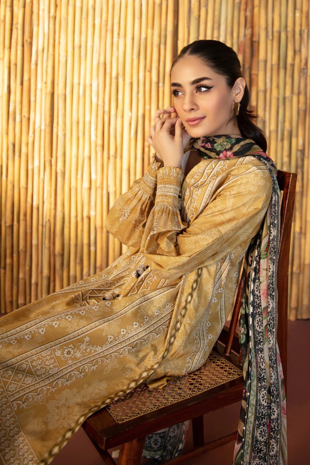 Sapphire Lawn 3 Piece Suit SAP75-Designer dhaage