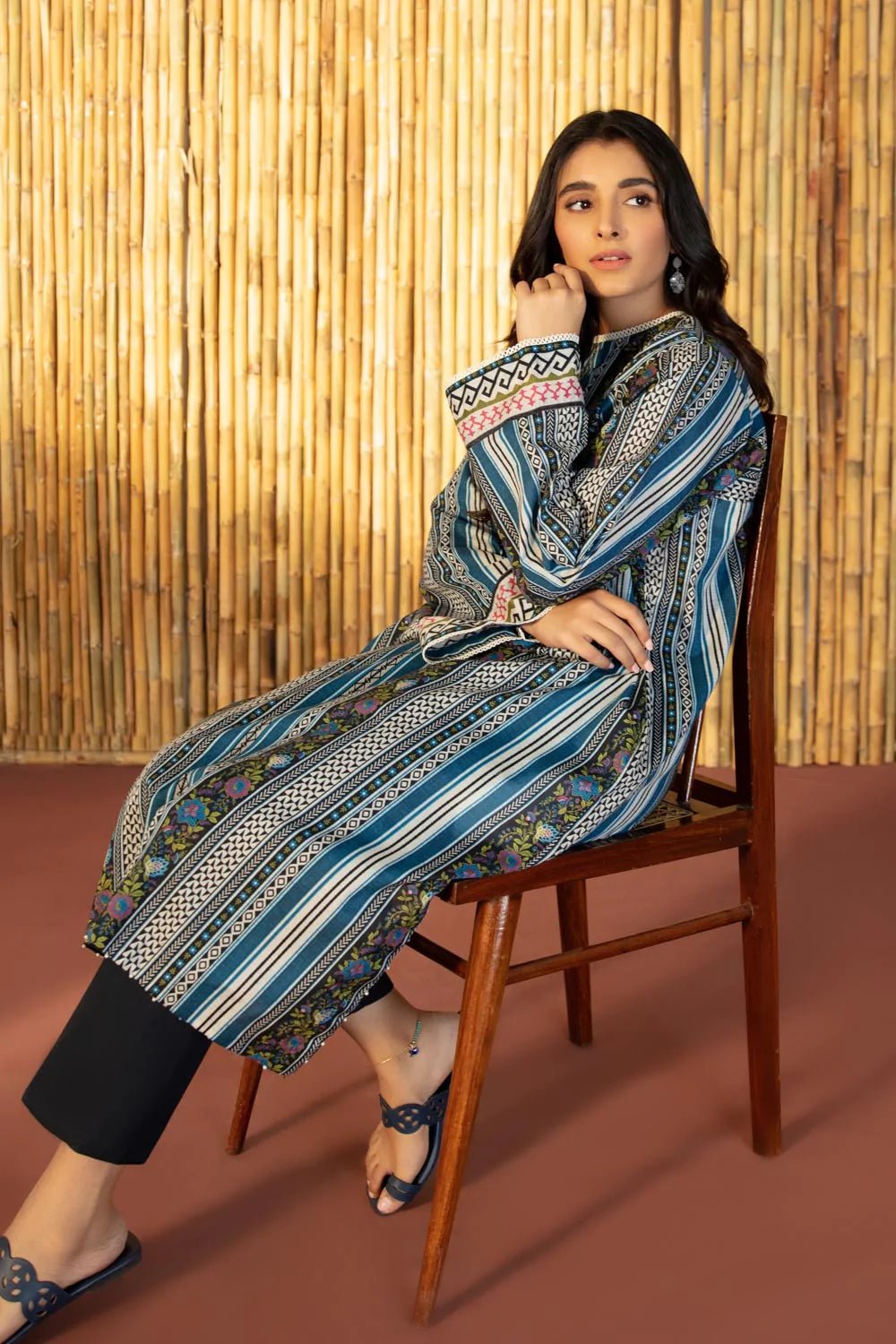 Sapphire Lawn Shirt SAP70-Designer dhaage